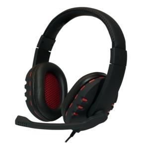 Micro-casque LOGILINK HS0033 Noir Rouge USB - PC/Jeux - Binaural - Suppresseur de bruit actif