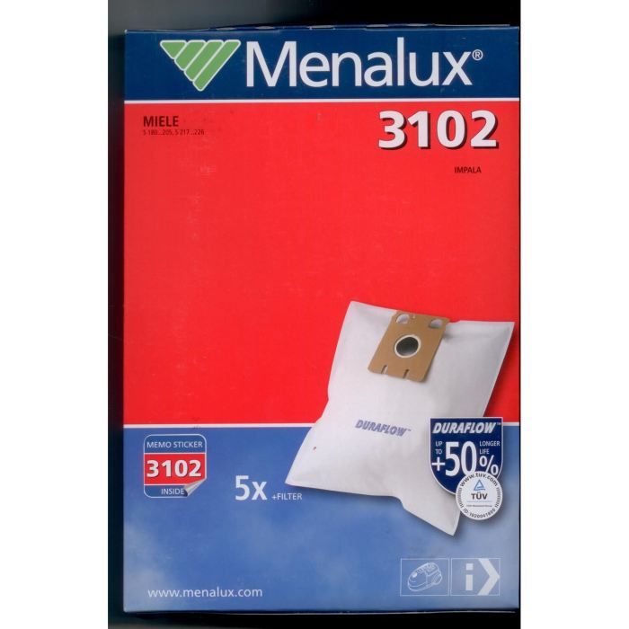 MENALUX 3102 - 5 sacs Menalux + 1 MF + 1FM