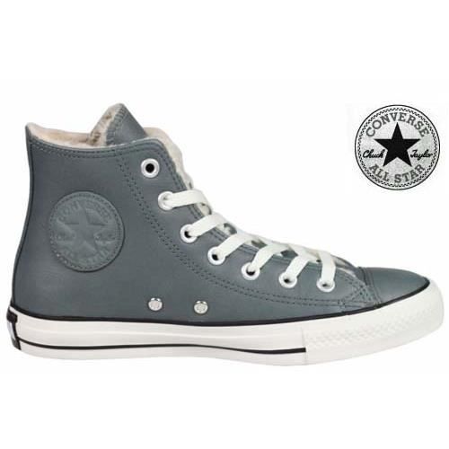 converse fourrees cuir