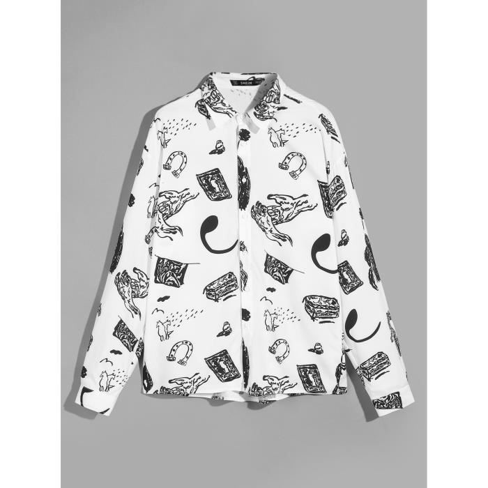 chemise imprimée homme