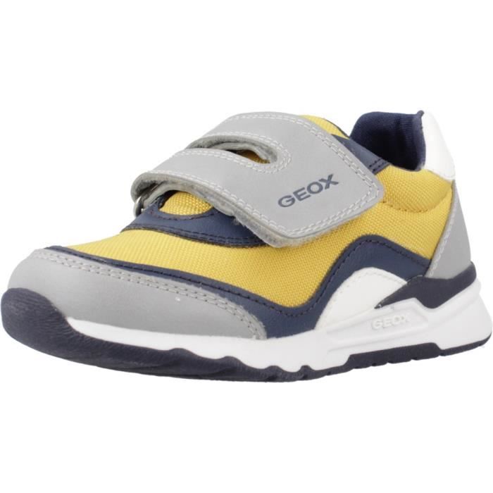 Geox Baskets Garçon - GEOX B PYRIP BOY - Jaune - Lacets - Synthétique et Textile