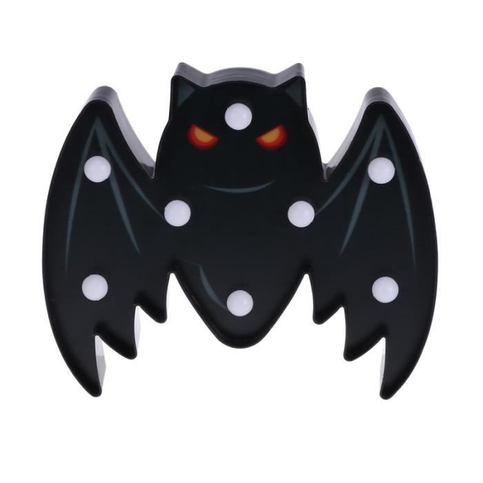 Guirlande Lumineuse à LED En Forme De Chauve-souris 3D De 1,5 M Pour Halloween, Alimentée Par