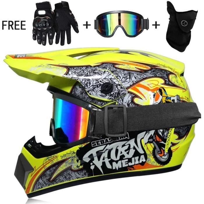 Adulte motocross casque moto, hommes vtt mtb downhill cross intégral, enfants dirt bike quad off