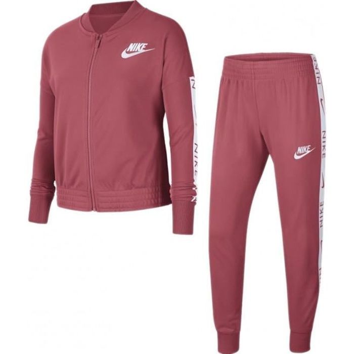 Ensemble de survêtement Nike G NSW TRACK SUITS - Bordeaux - Coupe standard  - Manches longues - Logo Nike Rose - Cdiscount Prêt-à-Porter