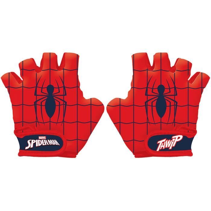 Disney gants de cyclisme Spider-Mangarçons PE/élasthanne rouge