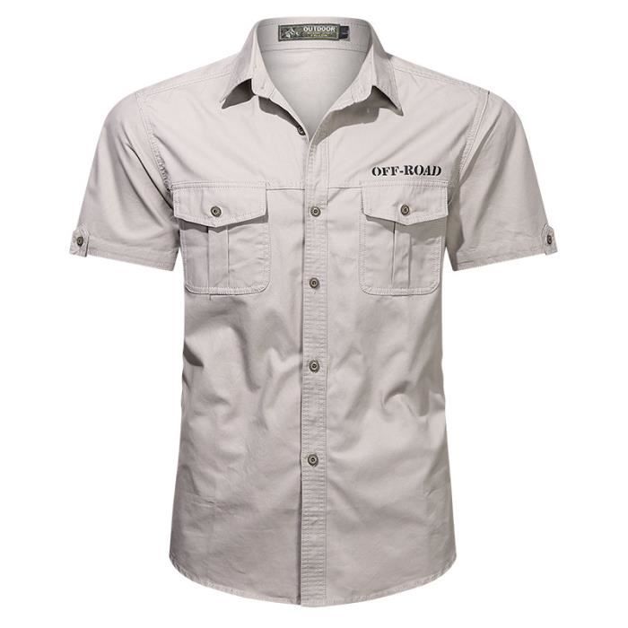 Chemise beige 2025 militaire