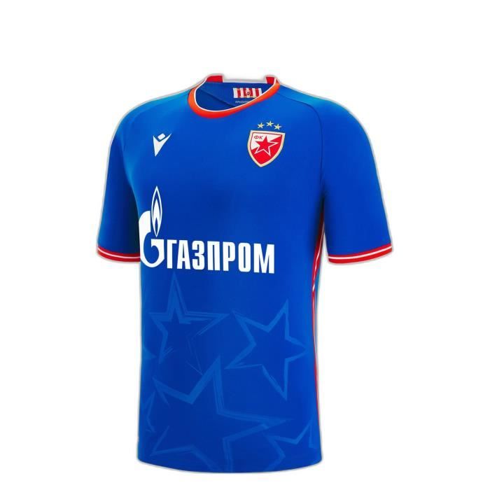 Maillot Domicile Étoile Rouge Belgrade 2024-2025 - Couleurs Rouge Et Blanc Avec Détails Dorés - Taille XL
