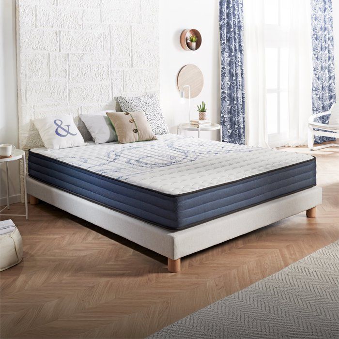 Matelas Dream Komfort 140x190 cm - Technologie Blue Latex et mousse HR à mémoire de forme - Réversible - 7 zones - Équilibré Matelas Dream Komfort 140x190 cm - Technologie Blue Latex et mousse HR à mémoire de forme - Réversible - 7 zones - Équilibré