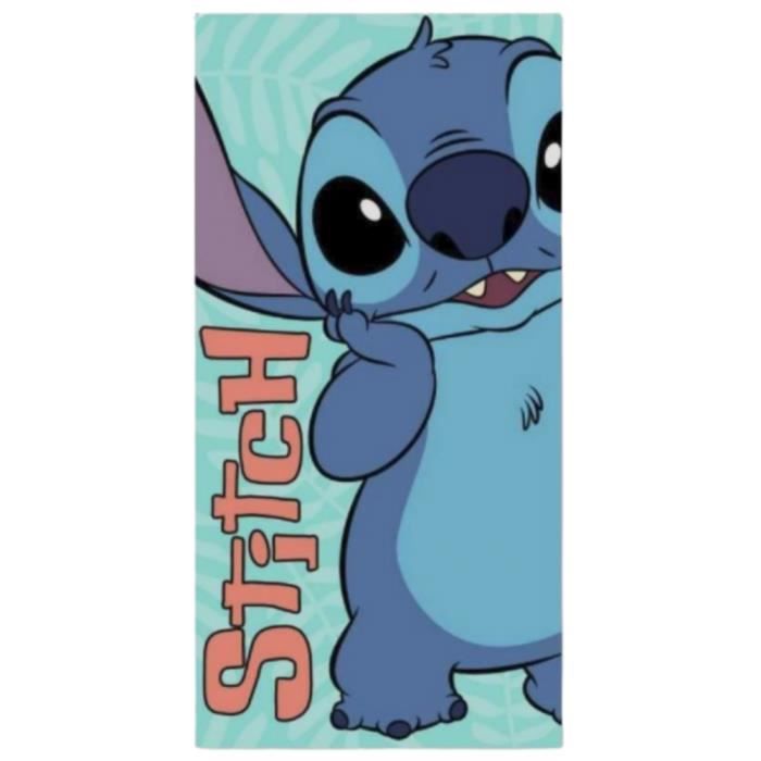 Drap de plage ou drap de bain Lilo and Stitch Disney - Couleur:Bleu Taille:Taille Unique