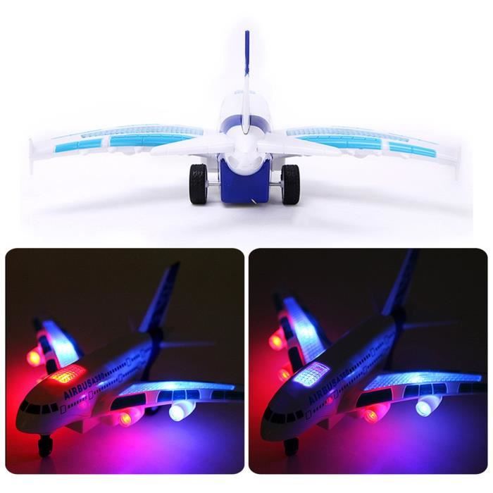 LanLan Airbus Toys Airbus A380 avec Musique sallume Grand Jouet davion électrique télécommandé 