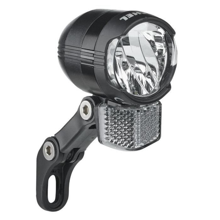 Phare Vélo Électrique HERCHR – 12W – 4 LED – 36V/48V/52V/60V – Fil 1,6m – Avec Klaxon