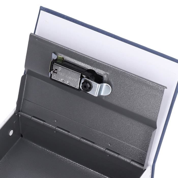 Coffre-fort Secret En Forme De Dictionnaire - 18x11,5x5,5 Cm, Métal Et Carton - Pour Cacher Argent, Bijoux, Objets De Valeur - 9