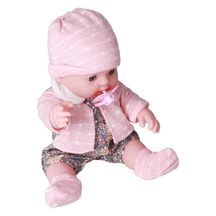 Infants Dolls PoupéEs de BéBé , jeux poupee Cheveux de voiture de poupée de renaissance de 42 cm