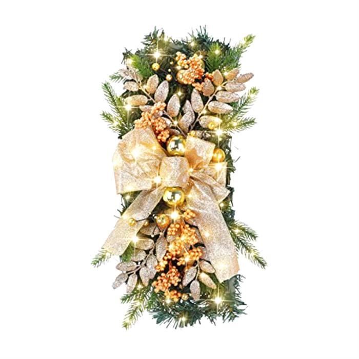 Crochet Pour Couronne De Noël Porte D'entrée 38 Cm - 3 Modèles (sapin, étoile, Flocon), Métal épais, Ajustable