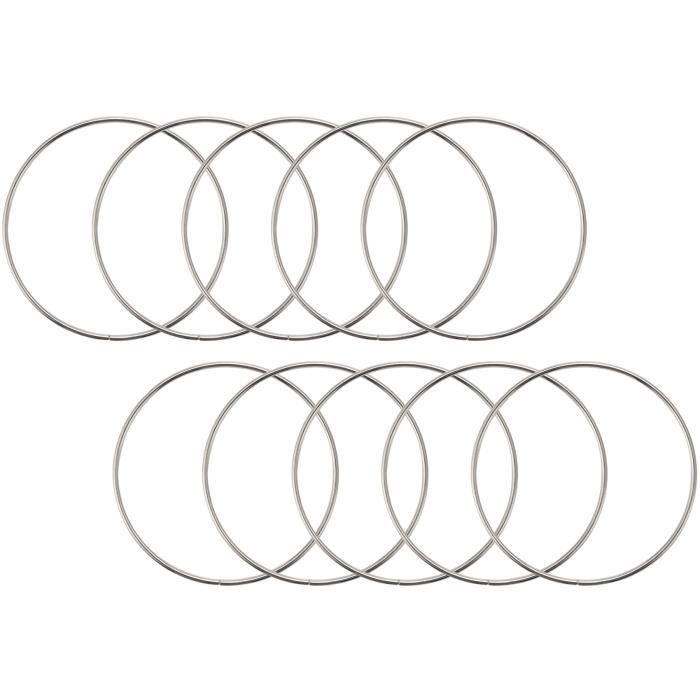 10 Anneaux En Métal Pour Attrape-rêves - Taille 35 Mm à 50 Mm - En Fer Doré - DIY, Macramé, Décoration - 2