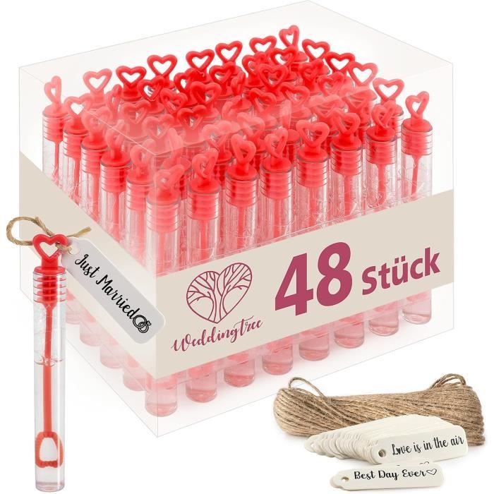 48pcs flacons de bulles de savon Jouet pour mariage&Anniversaire Fêtes 48pcs flacons de bulles de savon Jouet pour mariage&Anniversaire Fêtes