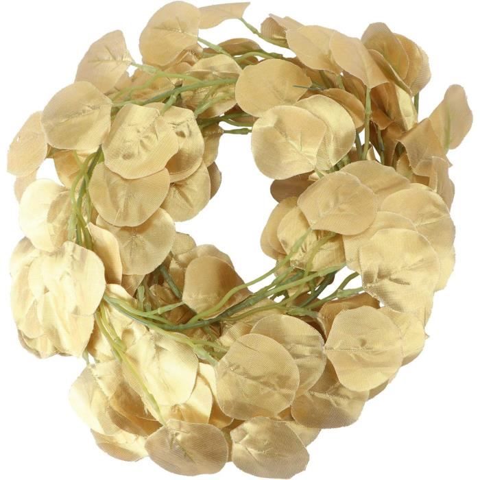 2 Guirlandes Eucalyptus Artificiel 180cm - Décoration Mariage, Murale, Table, Résistant UV/Extérieur