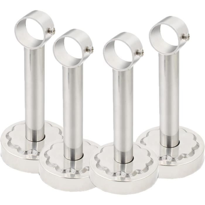 Rangement Rideau Pratique 40 Acier Inoxydable - Fourche 4 Branches - Pour Tringles à Rideaux, Plis Pincés Crochets Rideau