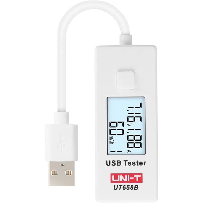 Testeur Usb Ut658, Dc 5,1 A 30 V Amp Usb Testeur, Vitesse De Test Des ...