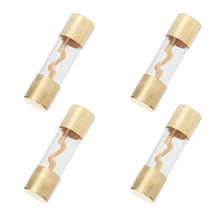 Lot De 4 Fusibles En Verre Pour Système Audio-Vidéo Pour Voiture