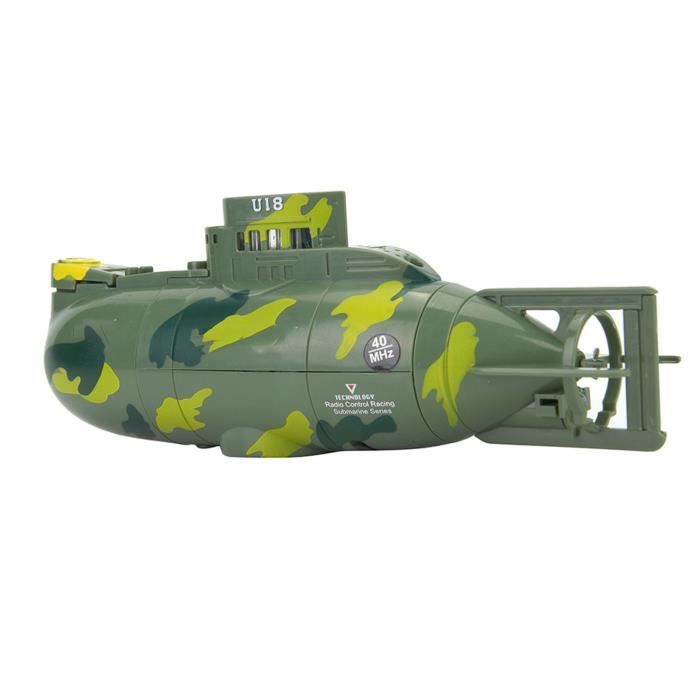 Sous-marin Télécommandé Vert - 6 Canaux - Pour Piscine Ou Baignoire - Enfants 8 Ans Et Plus