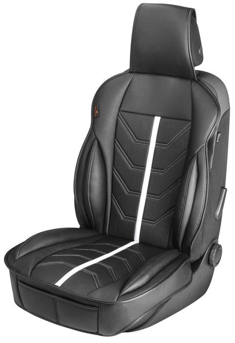 WALSER Housse de siège voiture jeans bleu pour un siège avant, housse de protection montage universel, housse de siège voiture 47024