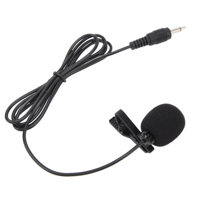 YOSOO Micro-cravate Microphone Cravate Filaire, Port 3,5 Mm éponge  Pare-brise Intelligent Réduction du Bruit Plug photo externe