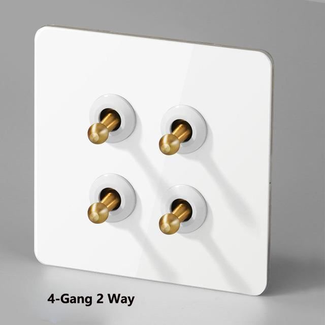 Interrupteur Sans Fil Wifi Avec Panneau En Acier Inoxydable Noir