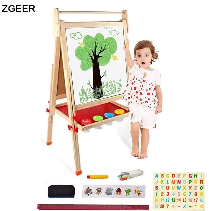 Jeu Créatif 3 Ans Chevalet D'art Enfant Double Face COSTWAY - Tableau Bois Rotatif Avec Boulier, Horloge Et Alphabet Pour Enfants 3 Ans Costway Tableau Double Face Jeu Créatif 3 Ans Chevalet D'art Enfant Double Face COSTWAY - Tableau Bois Rotatif Avec Boulier, Horloge Et Alphabet Pour Enfants 3 Ans Costway Tableau Double Face