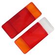 Paire de boîtiers de feux arrière de camions, couvercle gauche droit, rouge, orange et blanc, pour Iveco Eurocargo Daily.-1