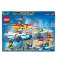 LEGO® City 60253 Le camion de la marchande de glaces, Kit de Construction Jouet Enfants 5 ans et + avec Mini-figurine de chien-1