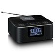 Radio-réveil DAB+/ FM avec fonction Bluetooth® et chargeur sans fil - Lenco - CR-650BK - Noir.-1