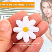 20 Patchs Thermocollants Fleur Marguerite - Pour Jeans, Vestes, Sacs, Réparation Et Déco DIY