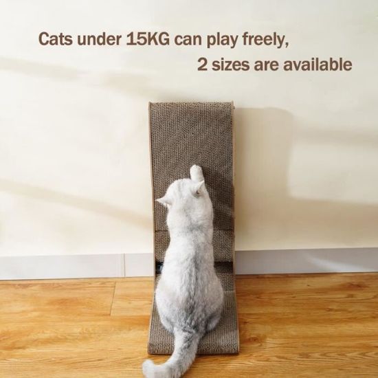 Glissière de rampe à gratter pour chat, broyeur à griffes en carton ,  planche de salon à gratter durable pour jouer à Blanc - Cdiscount  Beaux-Arts et Loisirs créatifs