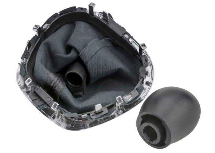 Pommeau De Levier De Vitesse 6 Vitesses Cuir Chromé - Compatible Trafic, Vivaro, Talento