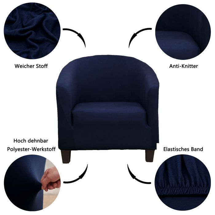 Housse Canapé Extensible Lavable – Protection Fauteuil & Canapé 4 Plac – KIMEO