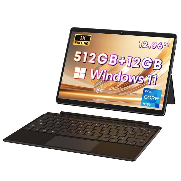 CHUWI Hi10 X Tablette PC 10,1 2 en 1 Windows 10 avec Clavier et Stylo