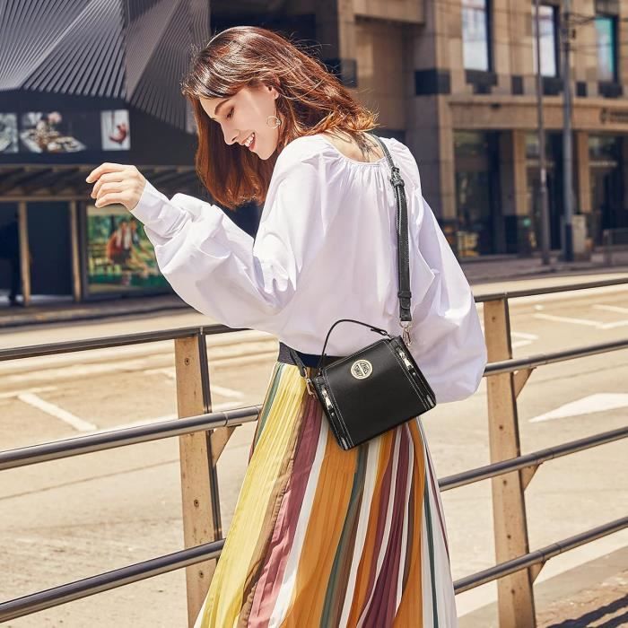 Femme Sac Main Bandouli re Sac Messenger En Cuir Pu Sac Fourre