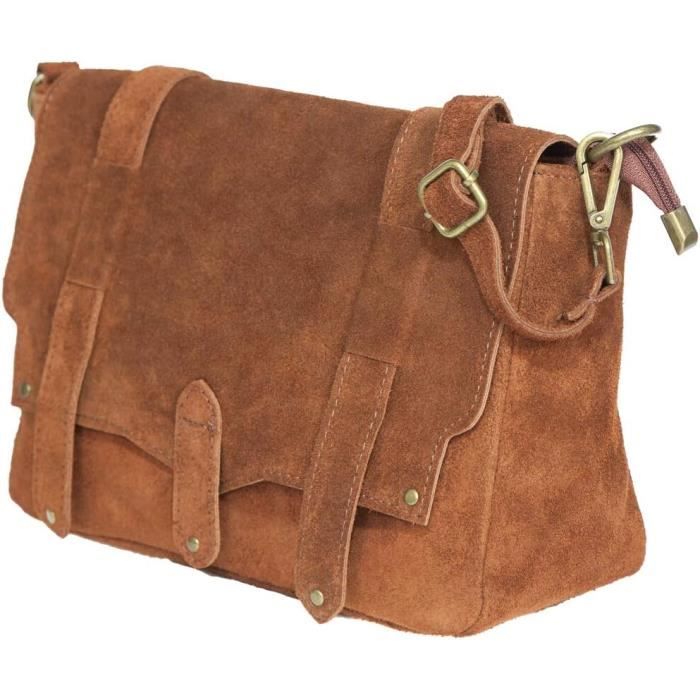 Sac bandoulière daim femme top