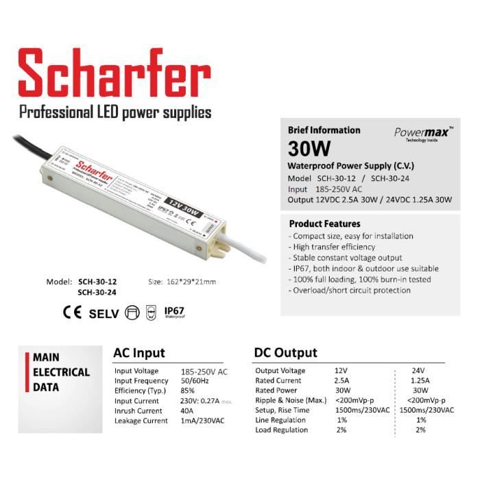 Transformateur LED 12V 150W IP67 - Alimentation Étanche Extérieur Pour Bandes LED, CCTV Et Projecteurs