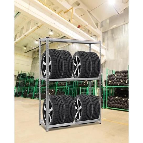 Koova Étagère De Rangement De Garage Robuste Pour 9 Bacs. Largeur Réglable, Capacité De 163,3 Kg. Montage Sûr à Monter Soi-même, Facile à Installer. Convient Aux Sacs Fourre-tout De 27 Gallons