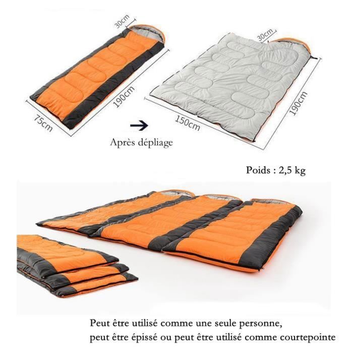 Sac de couchage double grand froid outlet