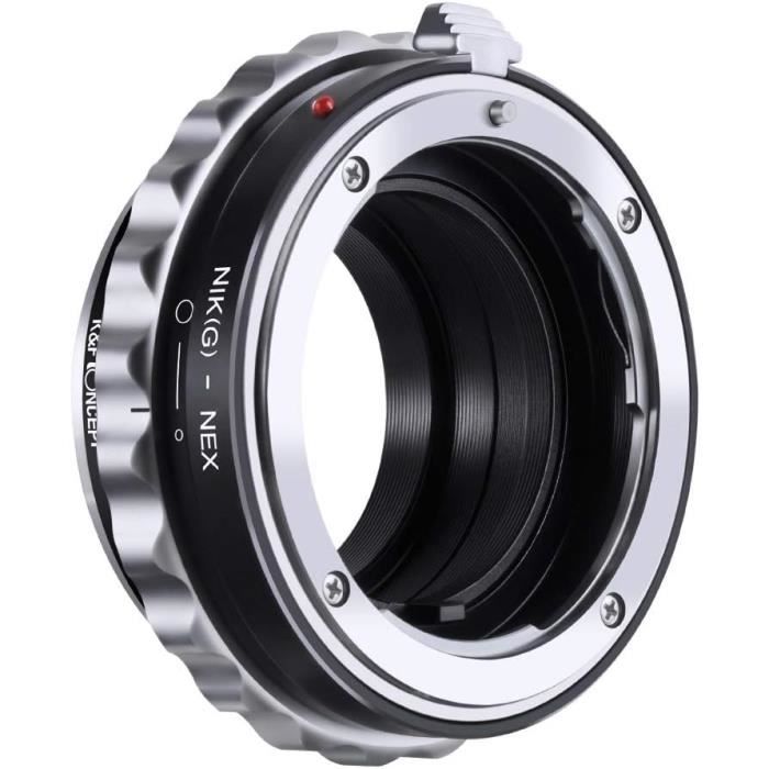 K F Concept Adaptateur d objectif Nikon G AF S F AIS AI vers Sony E Mount NEX pour Sony Alpha A7 A6000 A6300 A6500 A5000 etc Cdiscount Appareil Photo