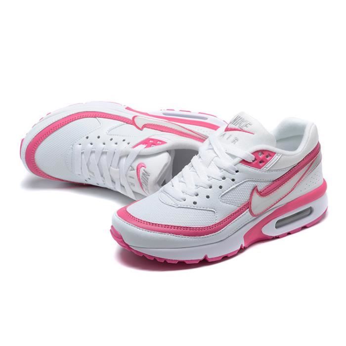 Basket Nike Air Max BW Mixte AUTREMENT Blanc rose et Noir