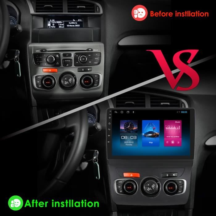 2+32G Lecteur multimédia de voiture Android pour Peugeot Citroen C4 C4L  2013-2017 GPS Navi stéréo Audio tête unité AutoRadio - Cdiscount Auto