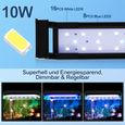 Hengda 10W Aquarium LED avec minuterie éclairage coquillages, 30-50cm-2