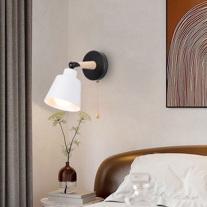 Lot De 2 Appliques Murales Vintage Industrielles E27 - Abat-jour Métal 160mm, Orientable, Pour Chambre, Cuisine