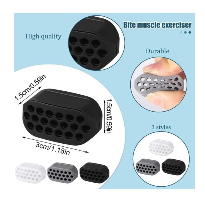 8 Pcs Machoire Musculation, 2 Styles Hommes Femmes Muscler La, Jawliner Machoire