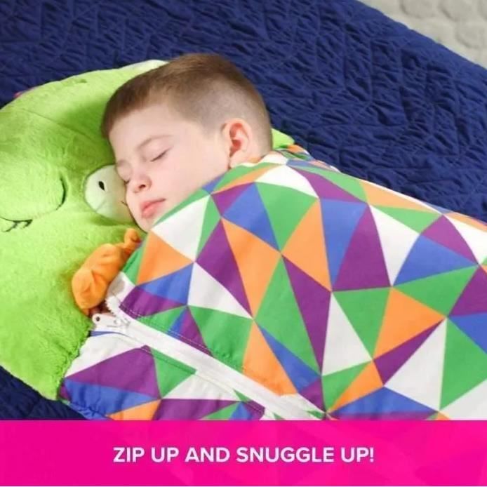 Sac de Couchage Happy Nappers pour Enfants - Licorne Scintillante - Jouet Moelleux, Sac de Couchage Confortable et Oreiller Pelucheux Tout en Un - Magnifique Cadeau d'anniversaire - Idéal pour Les