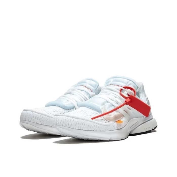 Baskets OFF WHITE x Nike Air Presto OW 2.0 Blanc Mixte Lacets Blanc Cdiscount Chaussures